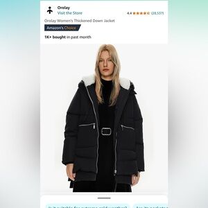 OROLAY Women’s Thickened Down Jacket XXL